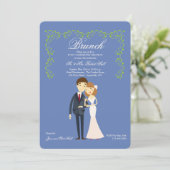 Kies voor je eigen Colour Post Wedding Brunch Invi Kaart (Staand voorkant)