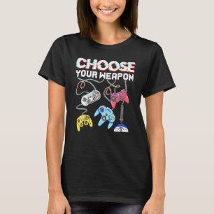 Kies voor je games met een game-speler op het web t-shirt