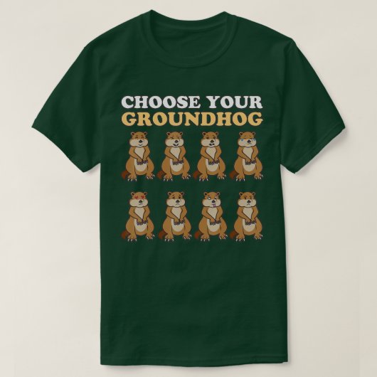 Kies voor je grondhog dag 2 februari Funny Winter T-shirt (Design voorkant)