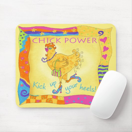 Kies voor je kuikenpluim muismat (Met muis)