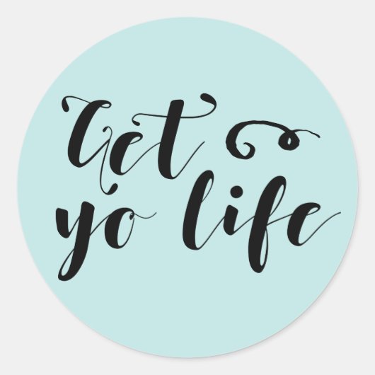 Kies voor je levensstandaard ronde sticker (Voorkant)