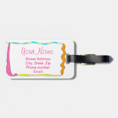 Kies voor je witte Bagagelabel (Achterkant horizontaal)