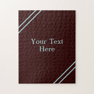 Kies voor Jouw tekst hard blauw, moeilijk vast Legpuzzel