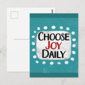 Kies voor Joy Daily Briefkaart (Voorkant / Achterkant)