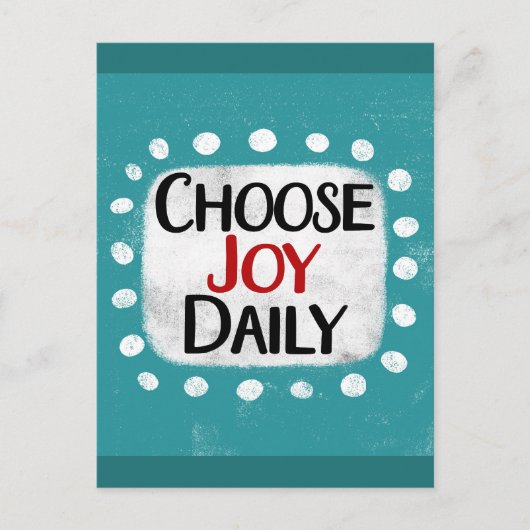 Kies voor Joy Daily Briefkaart (Voorkant)