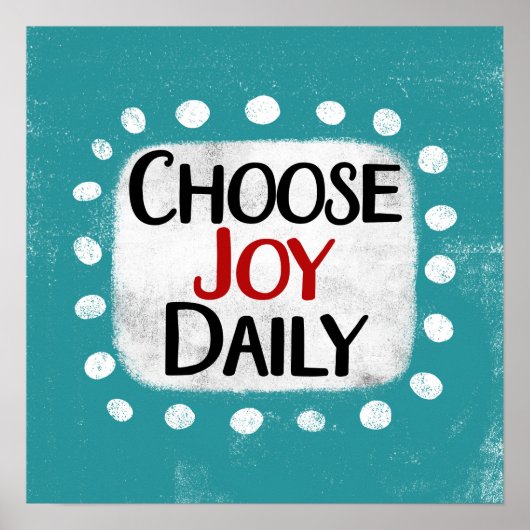 Kies voor Joy Daily Poster Wall Art (Voorkant)
