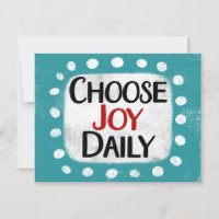 Kies voor Joy Daily Wenskaart