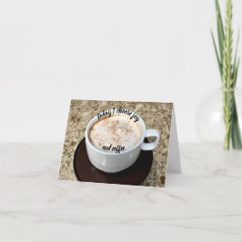 Kies voor Joy... en koffie Notitiekaartje