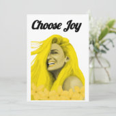 "Kies voor Joy Modern Invitation – Positive Party, Kaart (Staand voorkant)