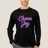 Kies voor Joy Neon Lights Design Tri-Blend Shirt (Voorkant volledig)