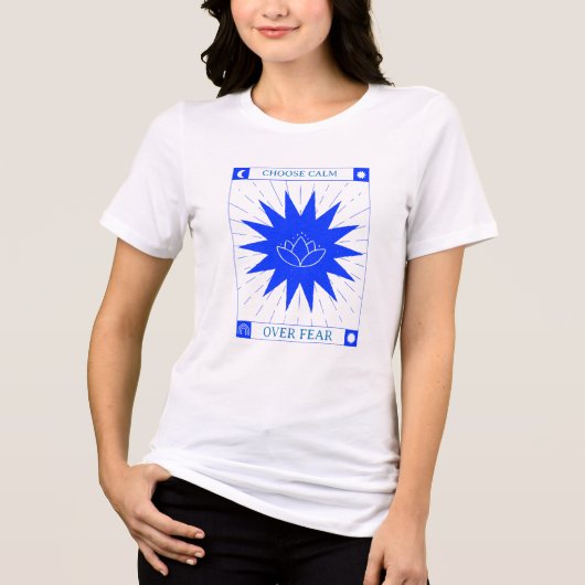 Kies voor kalmte boven angst Tri-Blend shirt (Voorkant)