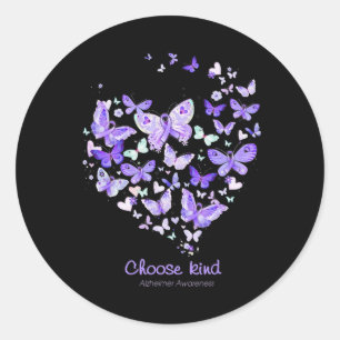 Kies voor Kind Heimerheimer Awareness Butterflys H Ronde Sticker