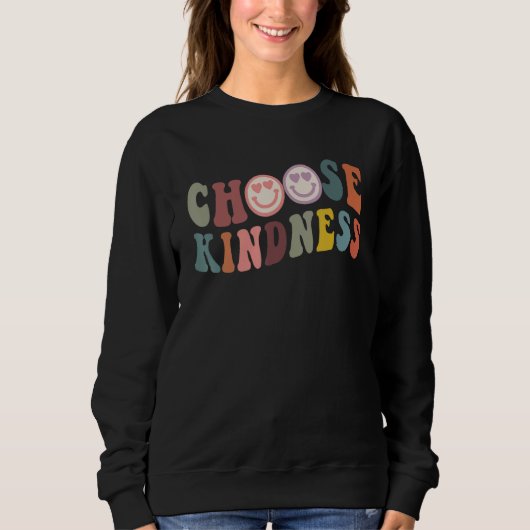 Kies voor Kindness Cute Smiling Face Family B Trui (Voorkant)