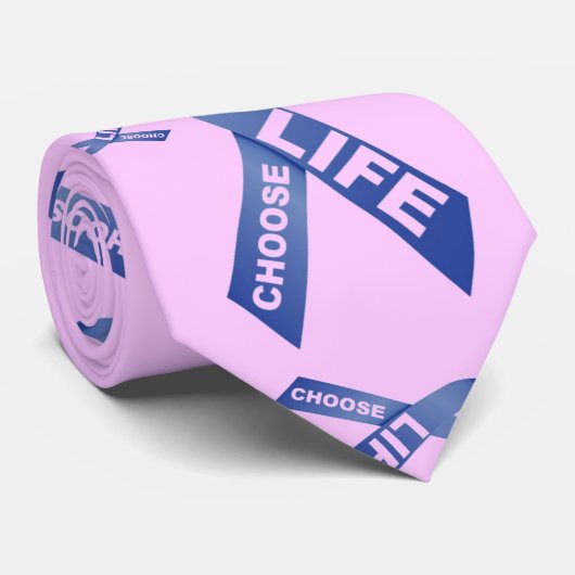kies voor levensbewuste linten stropdas (Opgerold)