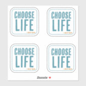 Kies voor Life Deuteronomie 30:19 Pro-Life Sticker (Vel)