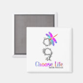 Kies voor Life Suicide Awareness Dragonfly Magneet (Voorkant / Achterkant)