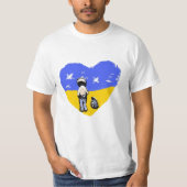 Kies voor Love No War Ukraine T-shirt (Voorkant)