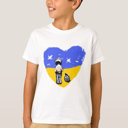 Kies voor Love No War Ukraine T-shirt (Voorkant)