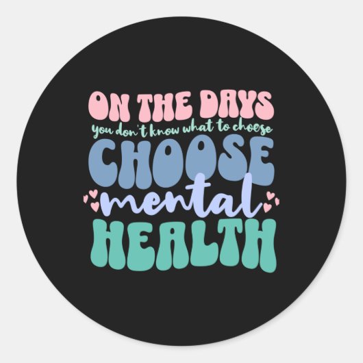 Kies voor Mental Health Sticker (Voorkant)