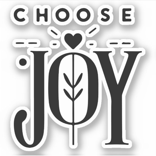 kies voor plezier sticker (Voorkant)