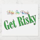 Kies voor Risky Bier Etiket (Enkel label)
