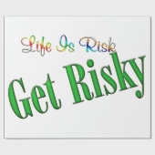 Kies voor Risky Cadeaupapier (Vlak)
