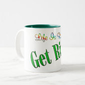 Kies voor Risky Tweekleurige Koffiemok (Voorkant links)