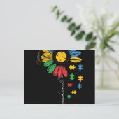 Kies voor Sind Autisme - Zonnebloem Aankondigingskaart (Staand voorkant)