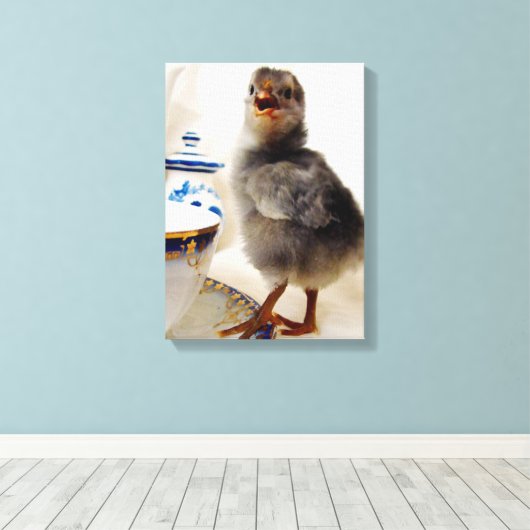 Kies voor Teacup Canvas Afdruk (Insitu (Houten vloer))