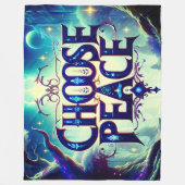 Kies voor vrede fleece deken (Voorkant)