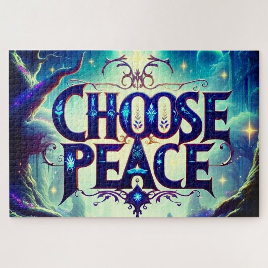 Kies voor vrede legpuzzel (Horizontaal)