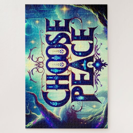 Kies voor vrede legpuzzel (Verticaal)