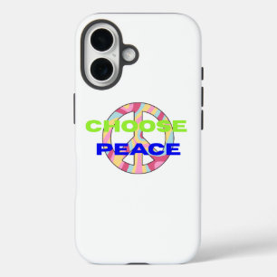 Kies voor Vrede Minimaal Typography Phone Hoesje