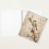 Kies voor vreugde lente vogel kunst planner (Display)