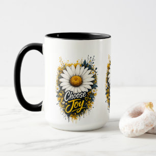 Kies voor vreugde Madeliefjes Bloem koffiemok Mok