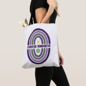 Kies voor vriendelijkheid. Maak de wereld vriendel Tote Bag (Dichtbij)