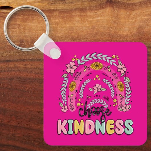 Kies voor vriendelijkheid sleutelhanger (Voorkant)