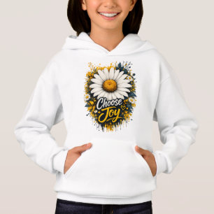 Kies voor vrolijkheid Daisy bloem kids hoodie