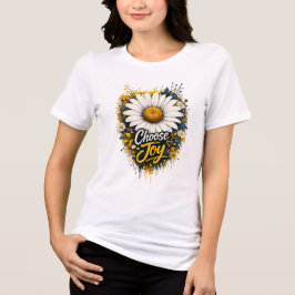 Kies voor vrolijkheid madeliefje inspirerende T-sh Tri-Blend Shirt