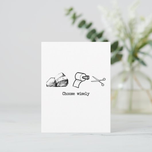 Kies voor Wisely Briefkaart (Staand voorkant)