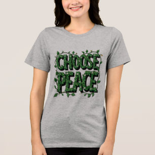 "Kies Vrede" T-shirt – eenvoudige en krachtige boo