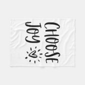 Kies vreugde geluk hart inspirerend motiverend fleece deken (Voorkant (Horizontaal))