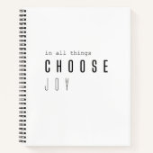 Kies vreugde. In alle dingen. Bullet Journal-Notit Notitieboek (Voorkant)