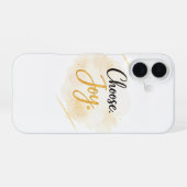 Kies Vreugde iPhone 16 Hoesje (Achterkant horizontaal)