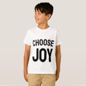 Kies vreugde - positieve vibes kinder t-shirt (Voorkant volledig)