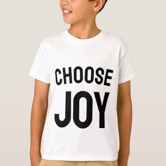 Kies vreugde - positieve vibes kinder t-shirt (Voorkant)