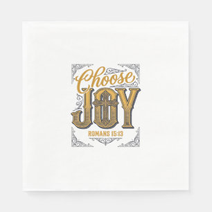 Kies vreugde Romans 15_13 Christelijk geloof Shirt Servet