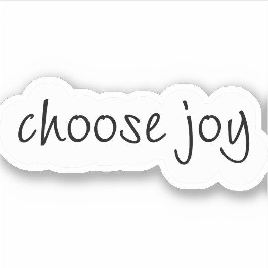 Kies vreugde sticker (Voorkant)