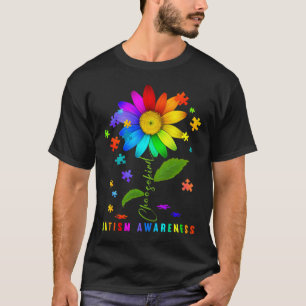 Kies Vriendelijk Autisme Bewustzijn Zonnebloem Puz T-shirt