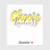 Kies Vriendelijkheid aangepast Sticker (Vel)